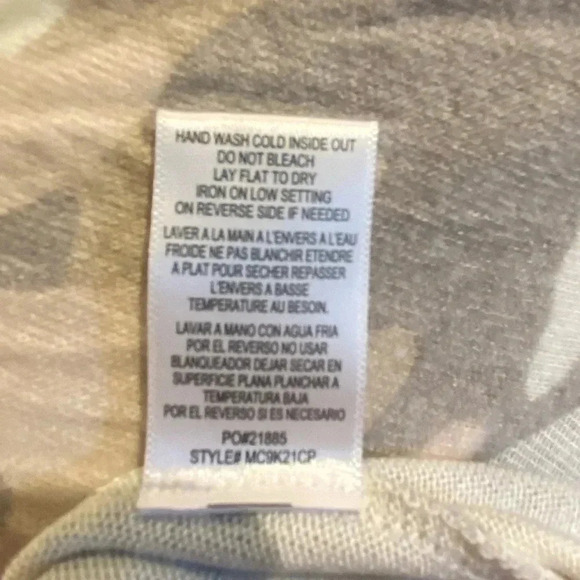 Collection by Bobeau “Amie” pink camouflage waterfall cardigan, size L, NWT - Picture 5 of 6